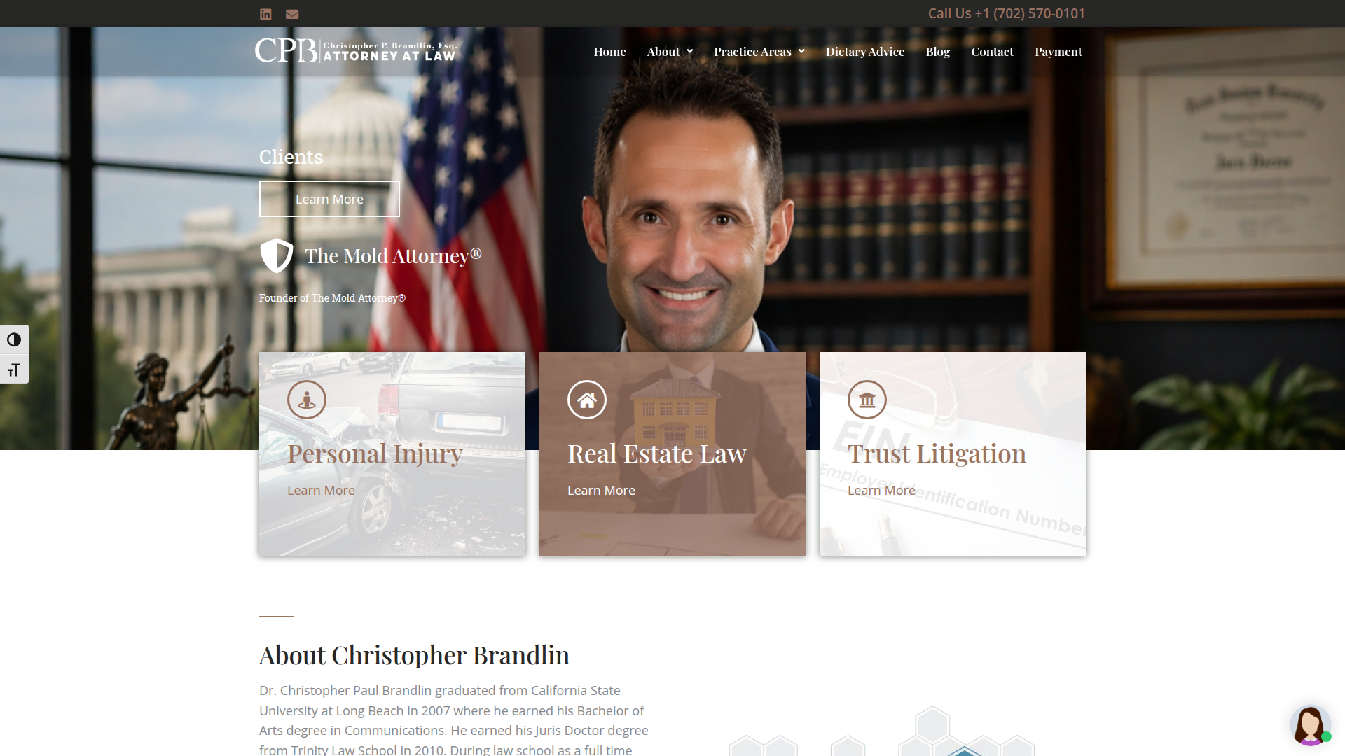Brandlin Law website