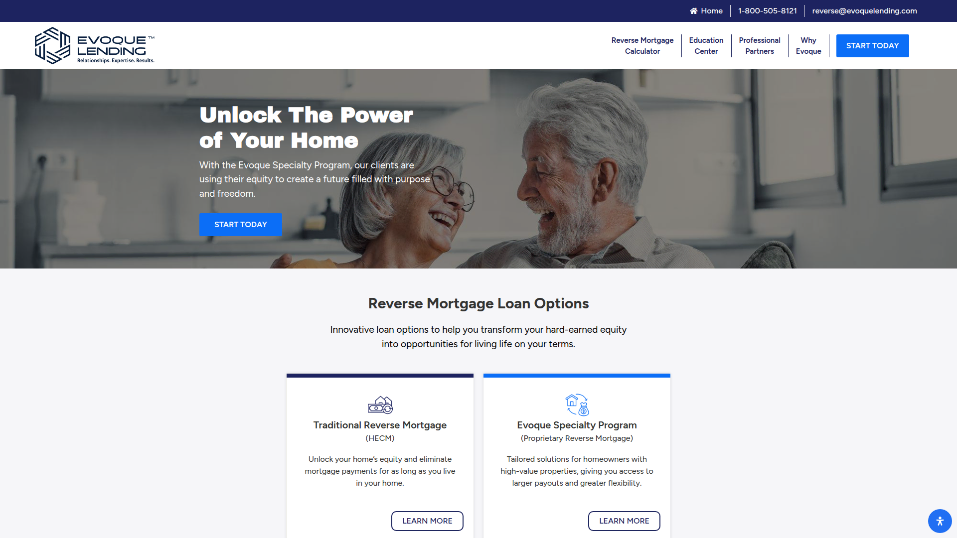 Evoque Reverse website