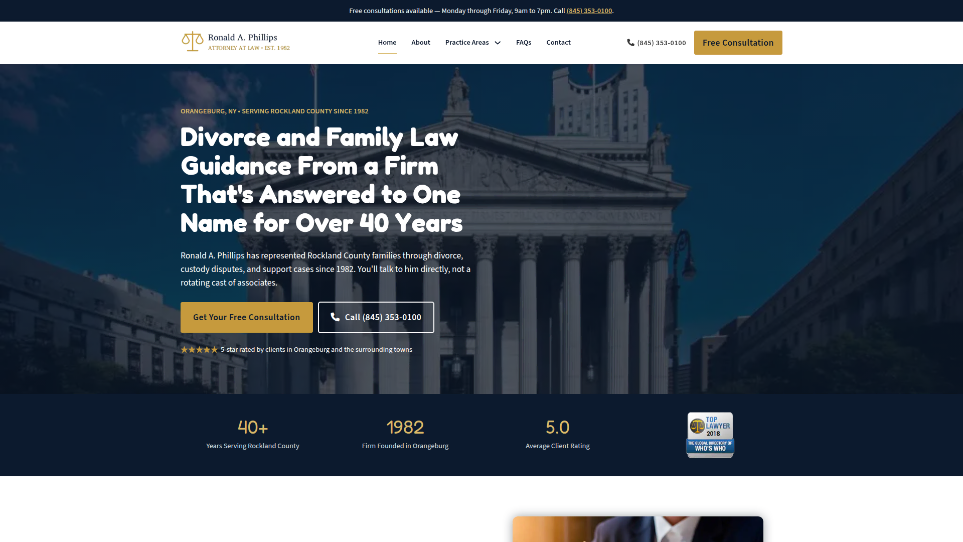 Ronald Phillips Law website
