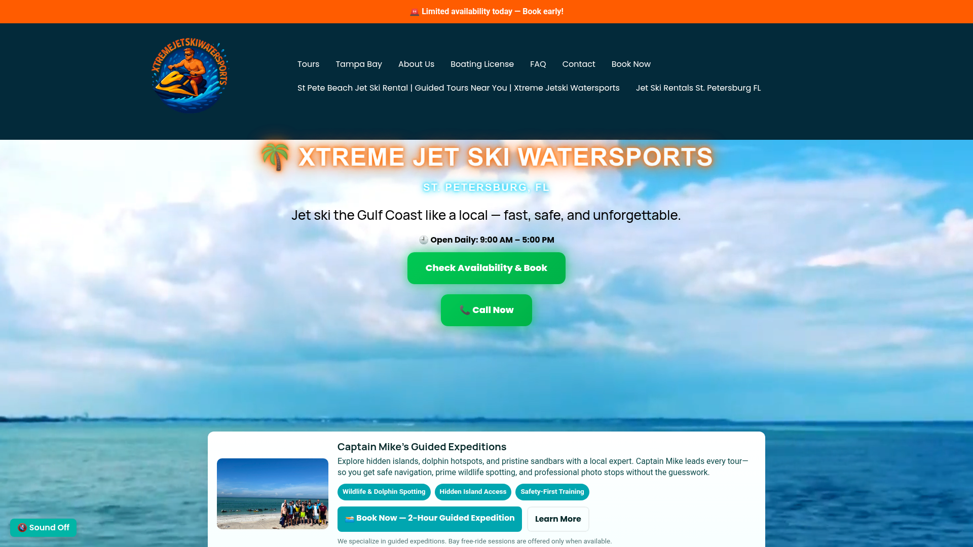 Xtreme Jetski Watersports website